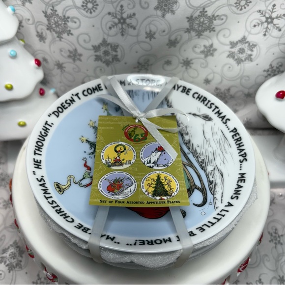 The Grinch Who Stole Christmas 65th Anniversary 2022 Small/Salad/App Plates - Picture 11 of 11